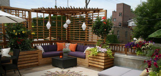 Make your own outdoor seating area